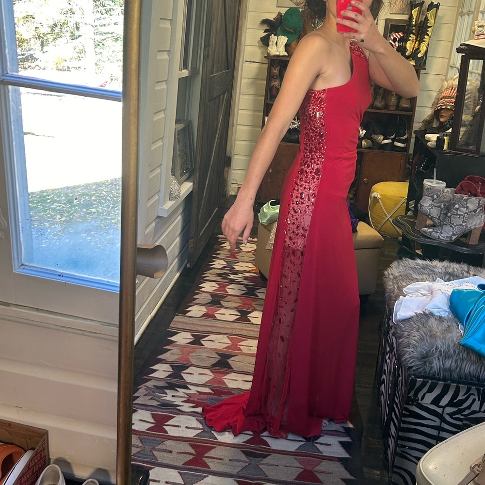 Shimmer by Bari Jay prom dress